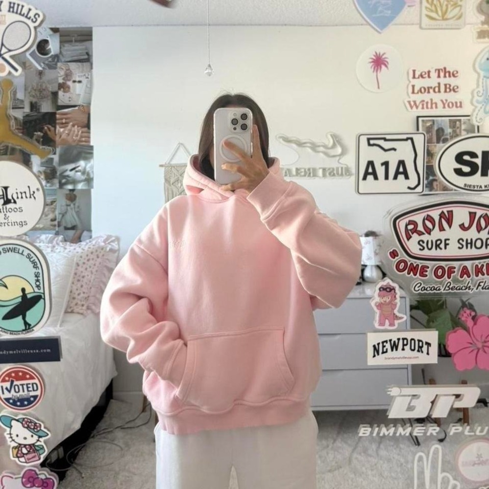 pink amaré waves hoodie sweatshirt